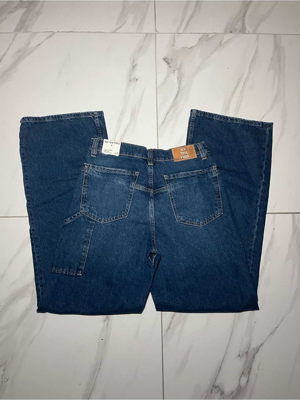 Free People Tinsley Baggy High Rise Straight Leg Jeans Women’s